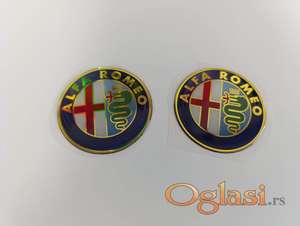 Alfa Romeo stiker oznake za felne-zlatni